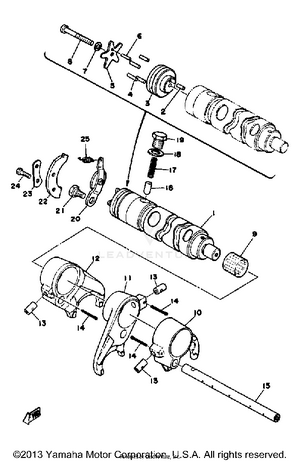 Shift Cam-fork Schematic