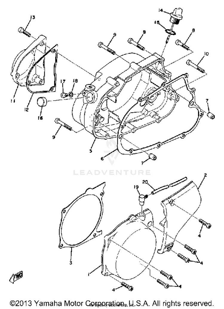 Crankcase Cover Schematic