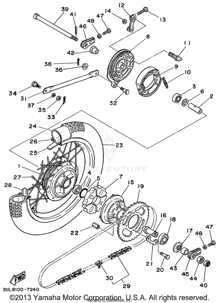 Rear Wheel Schematic