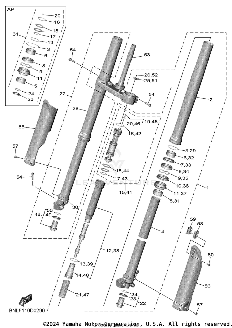 Front Fork Schematic