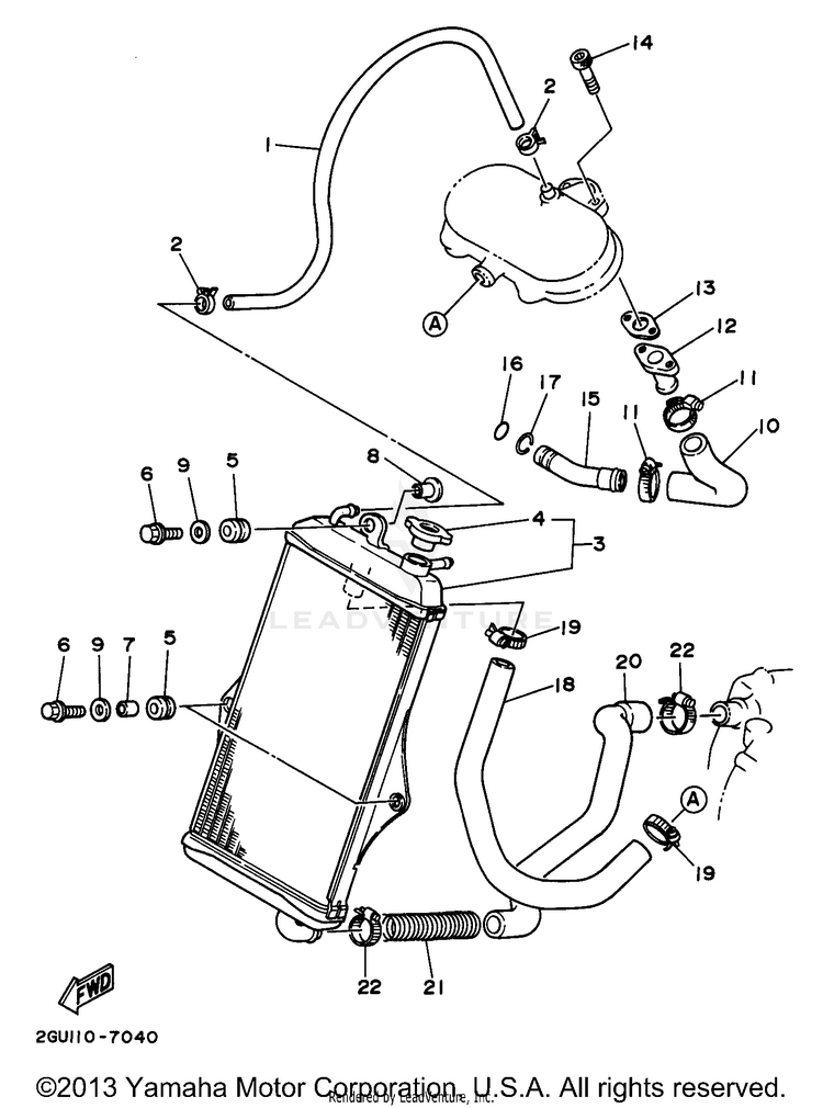 Radiator Hose Schematic
