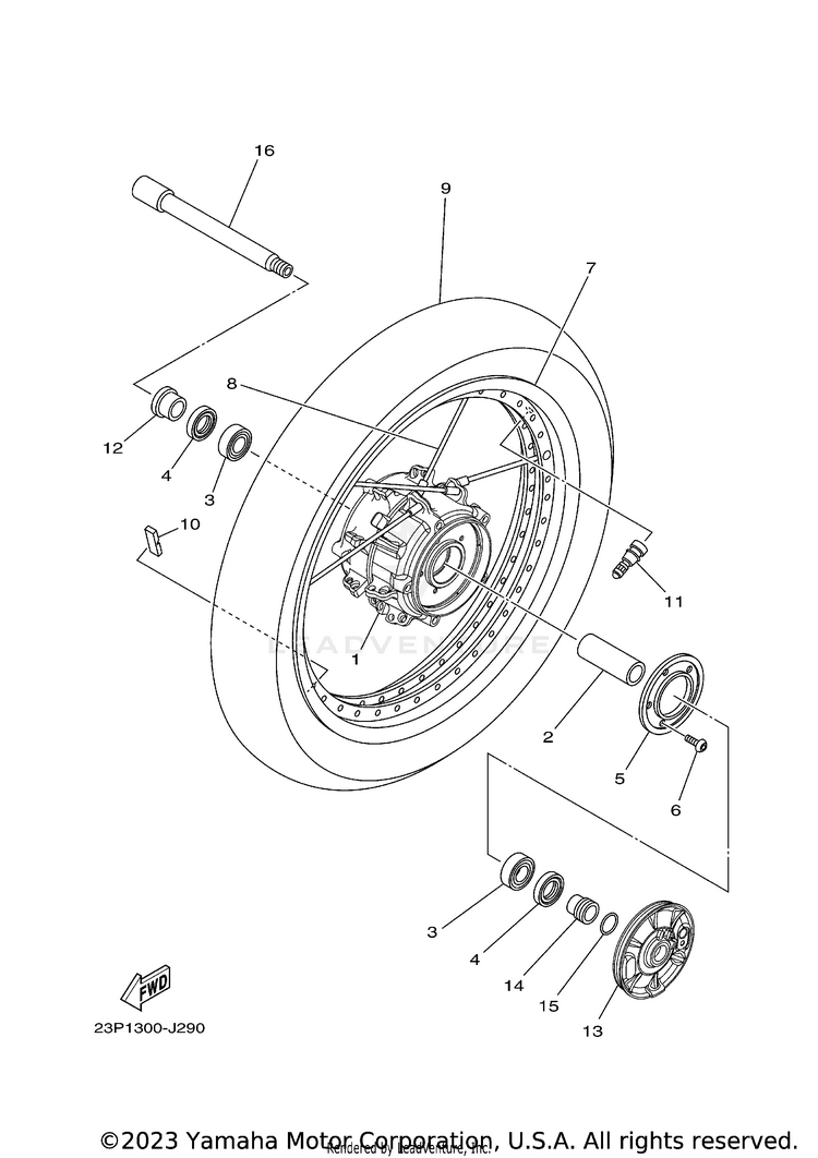 Front Wheel Schematic