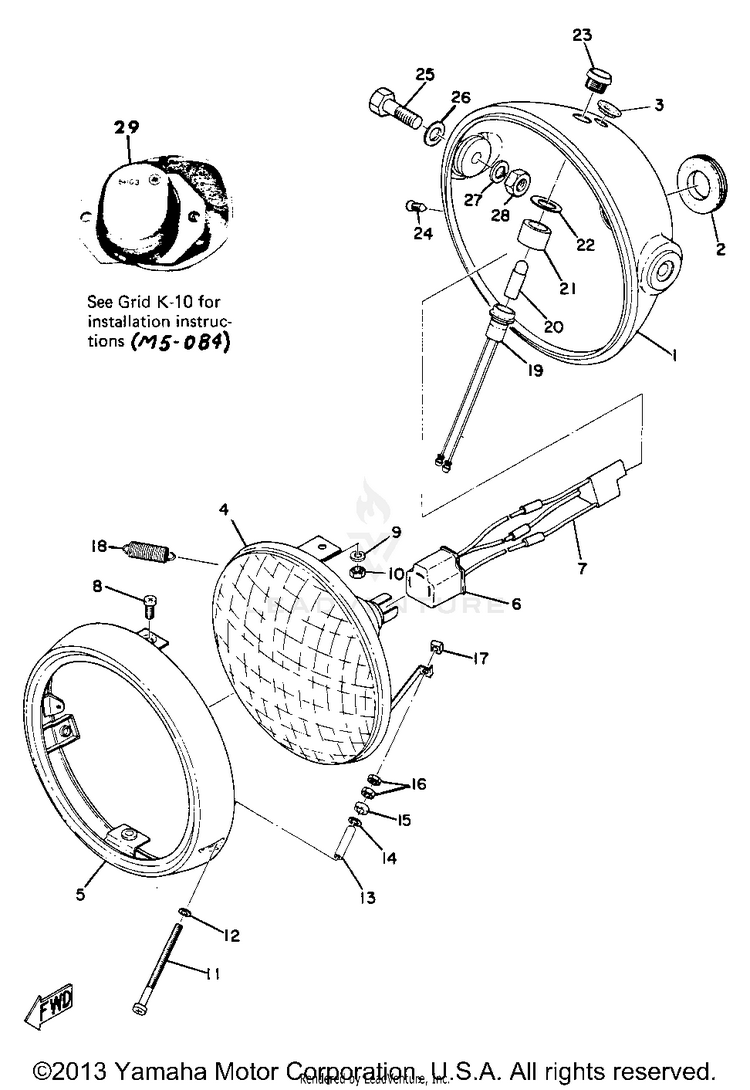 Head Lamp Schematic