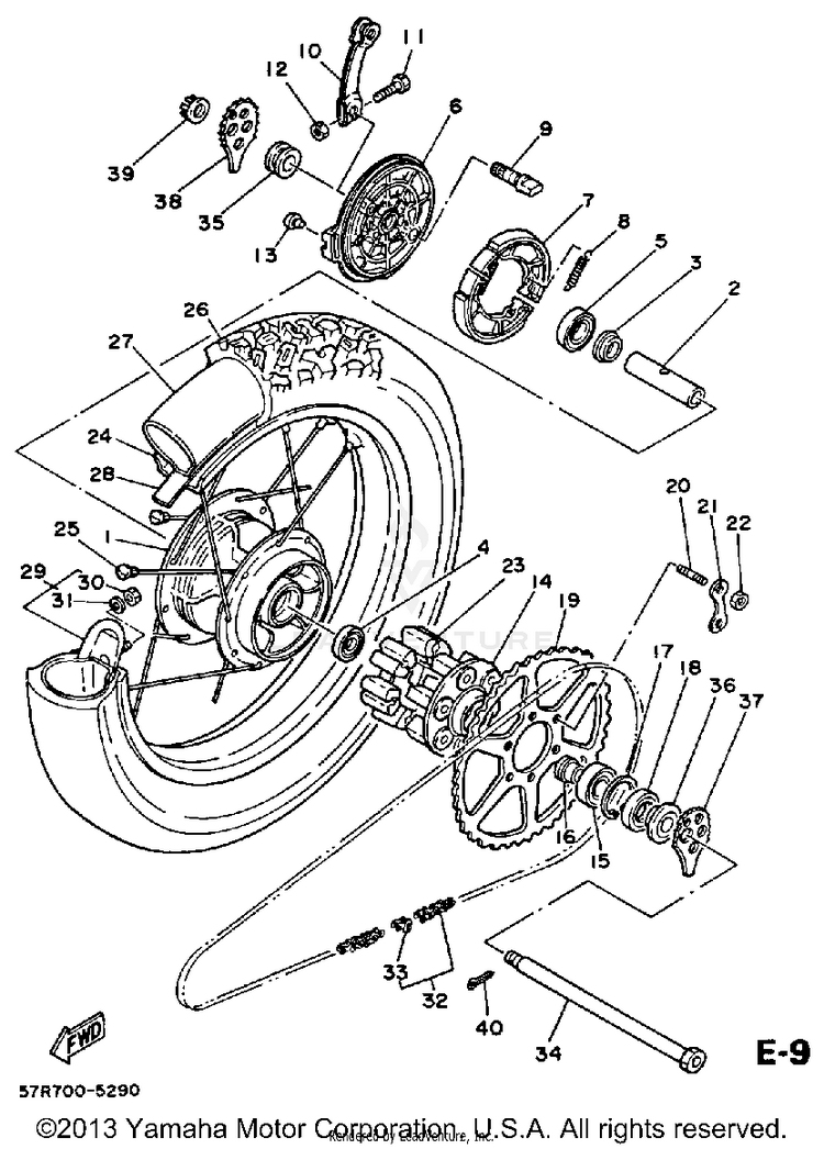 Rear Wheel Schematic