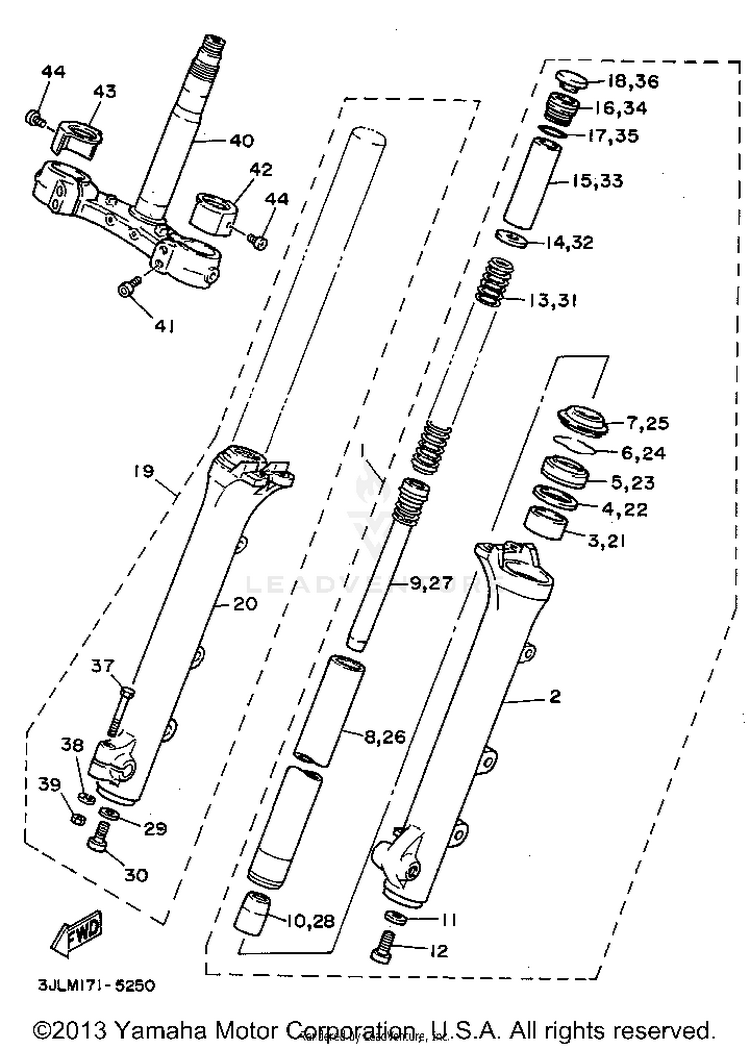Front Fork Schematic