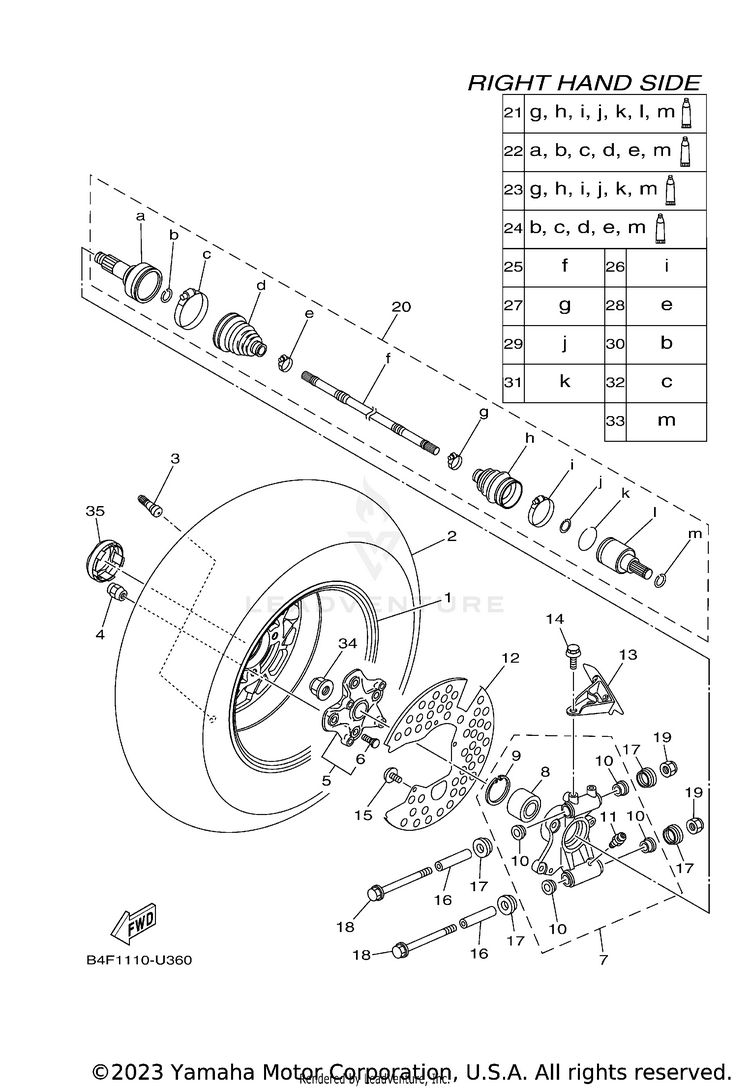 Rear Wheel 2 Schematic