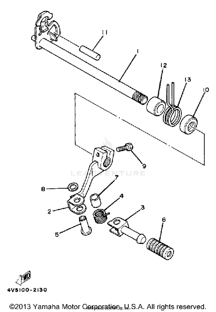 Shift Shaft-Pedal Schematic