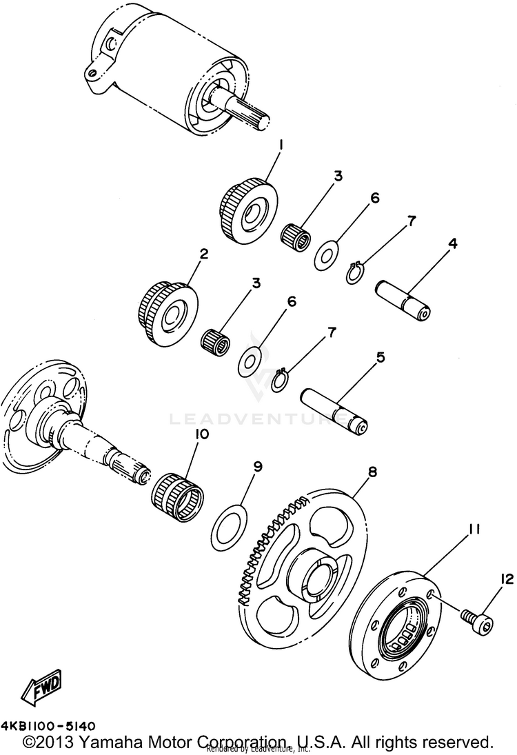 Starter Clutch Schematic