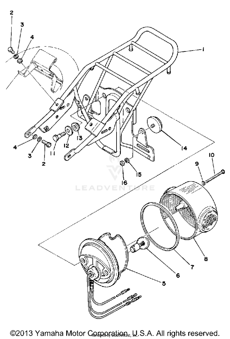 Taillight - Carrier LB80IIHC - 1976 Schematic