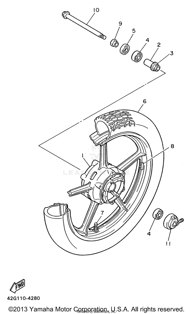 Front Wheel Schematic