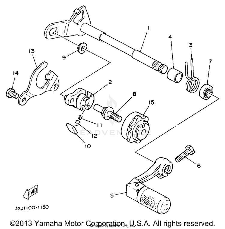 Shift Shaft Schematic