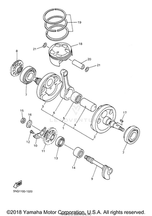 Crankshaft Piston Schematic
