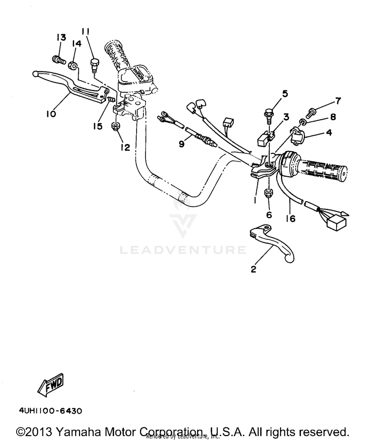 Handle Switch - Lever Schematic