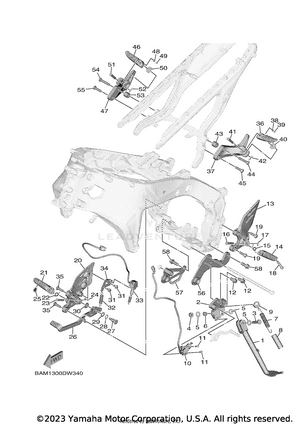 Stand & Footrest Schematic
