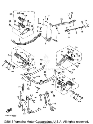 Stand Footrest Schematic