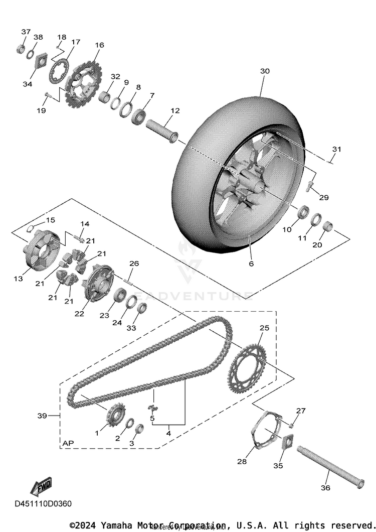 Rear Wheel Schematic