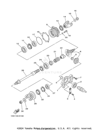Middle Drive Gear Schematic