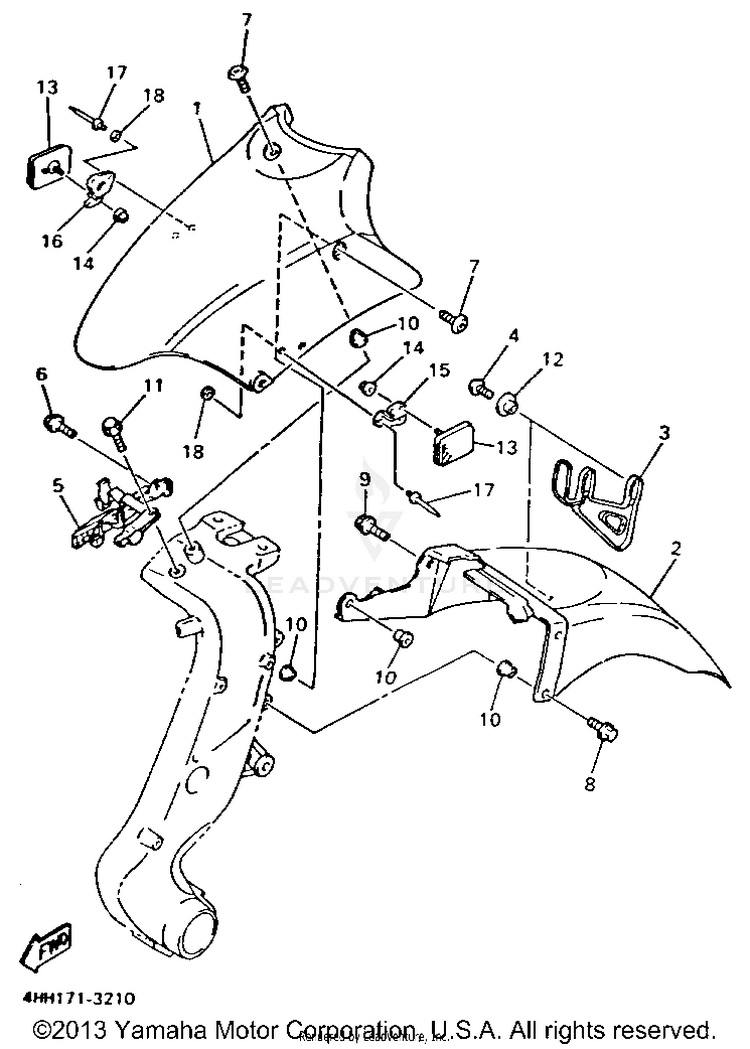 Front Fender Schematic