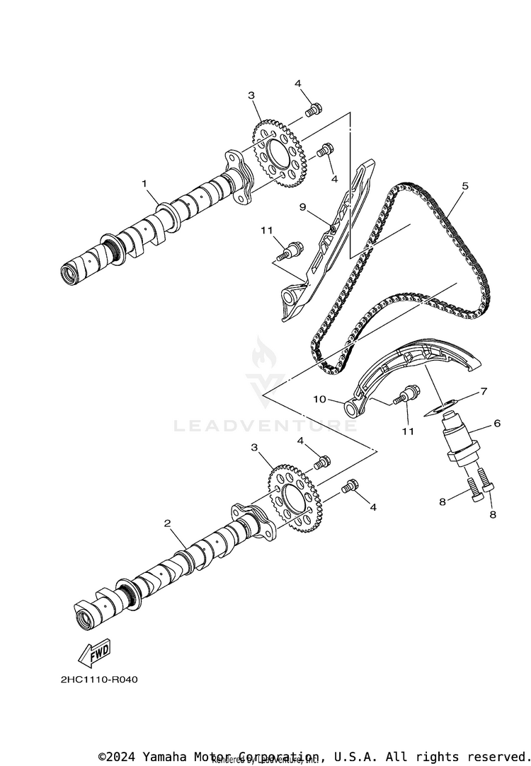 Camshaft & Chain Schematic