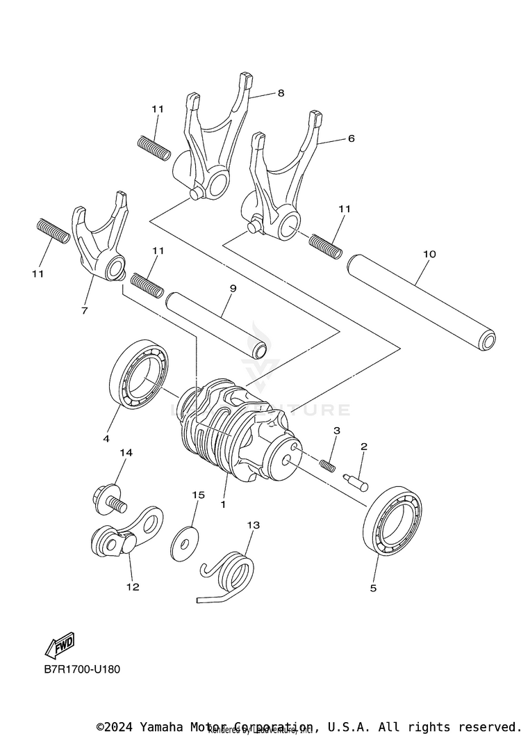 Shift Cam Fork Schematic