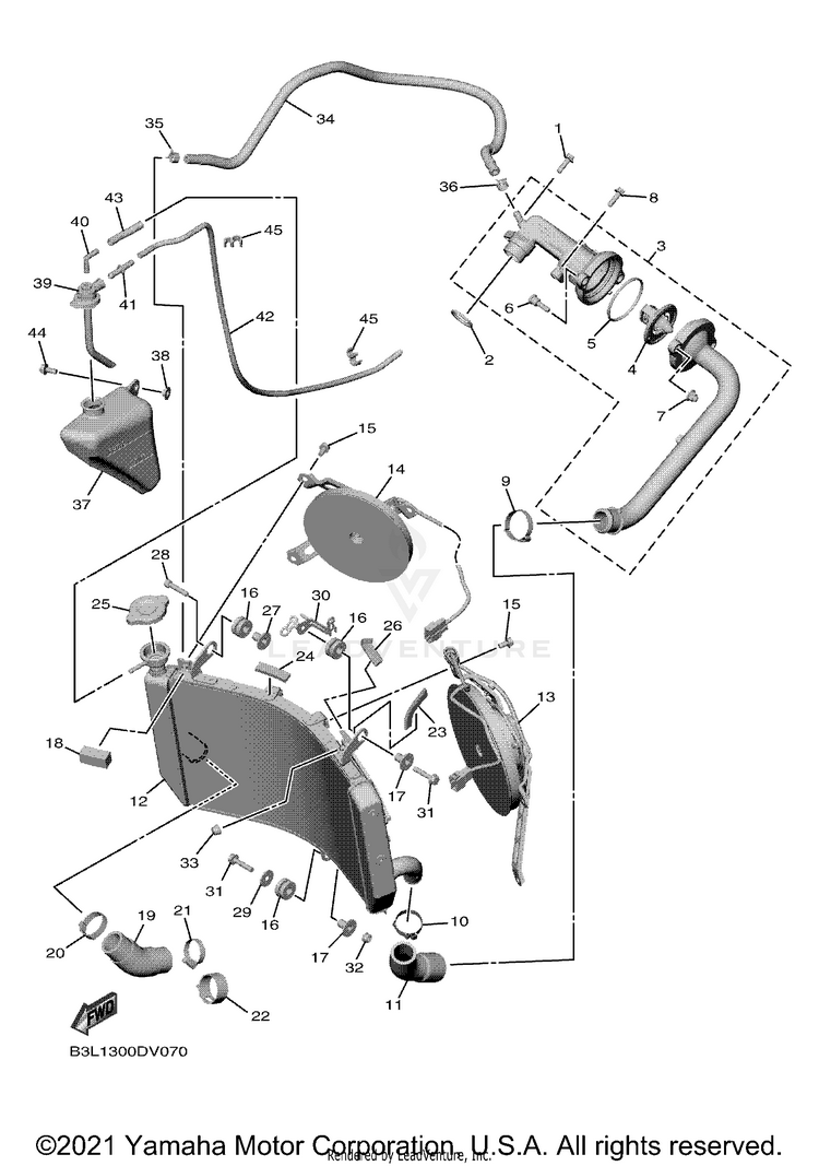 Radiator & Hose Schematic