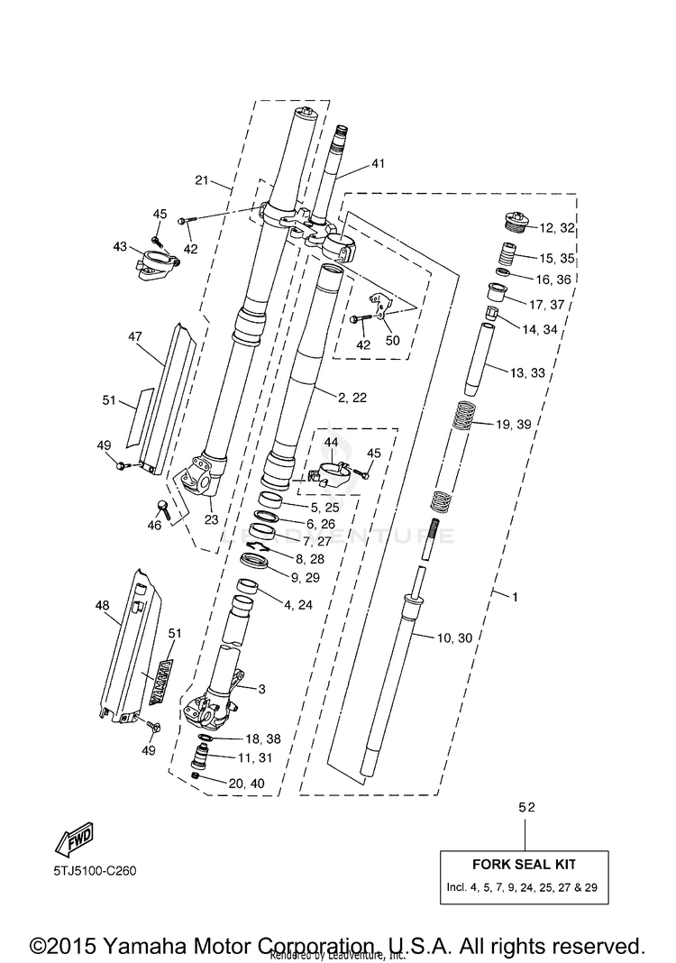 Front Fork Schematic