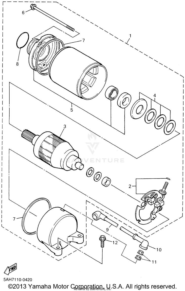 Starting Motor Schematic