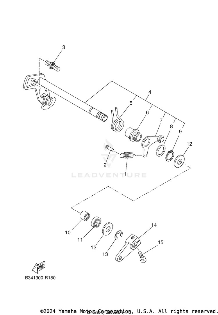 Shift Shaft Schematic