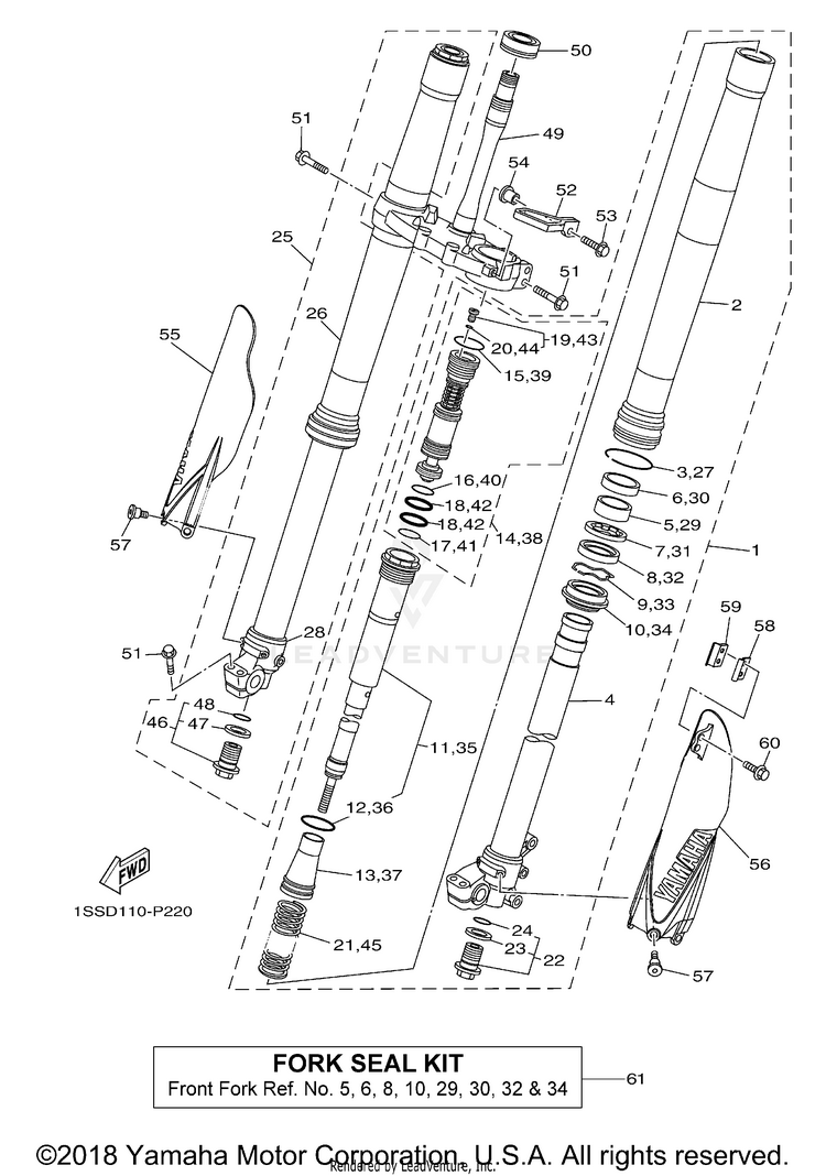 Front Fork Schematic
