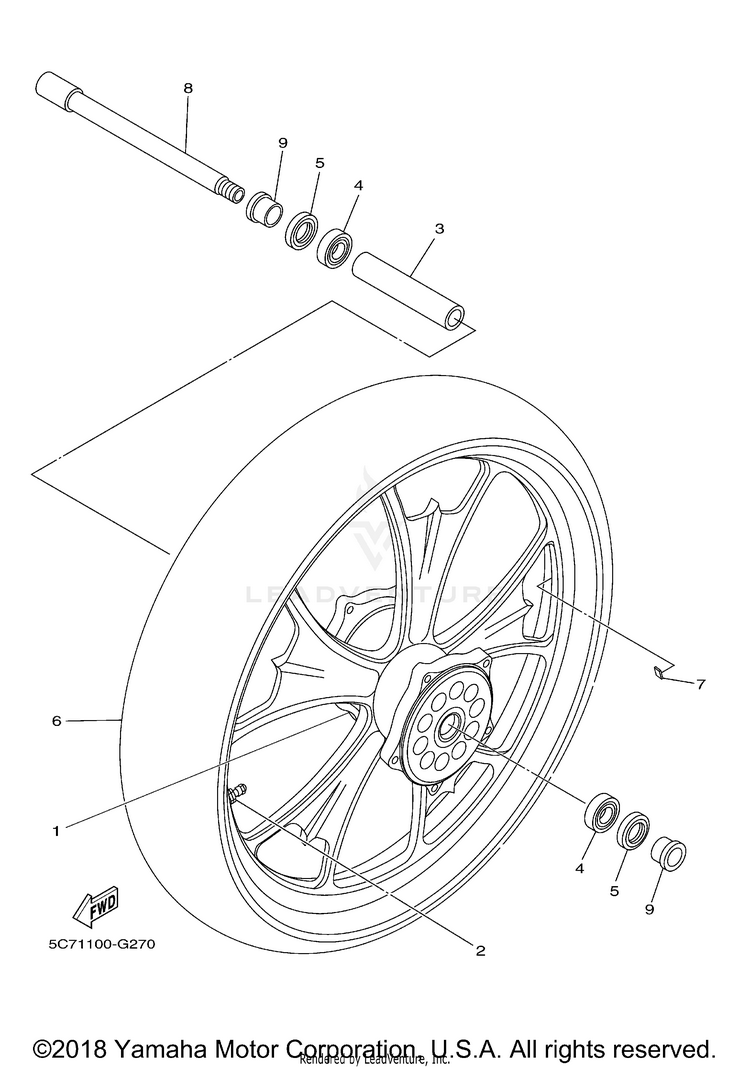 Front Wheel Schematic