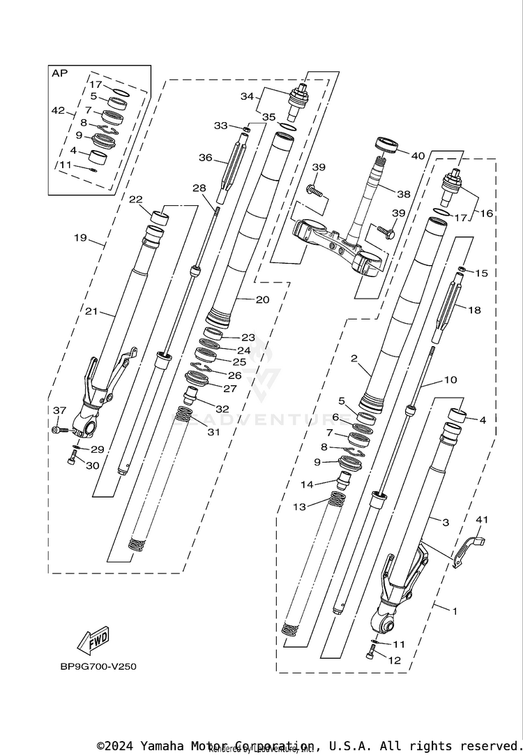 Front Fork Schematic