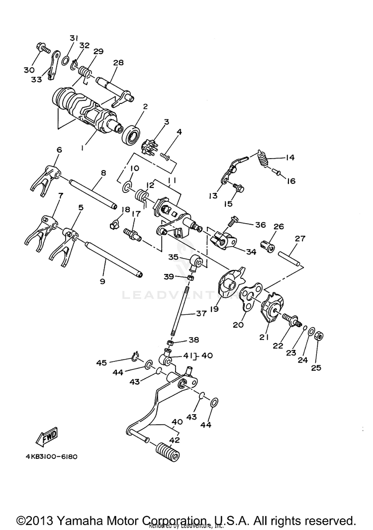 Shift Cam Fork Schematic