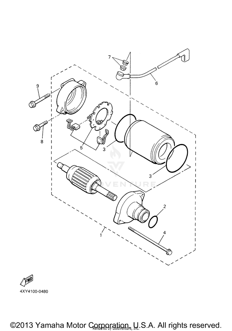 Starting Motor Schematic