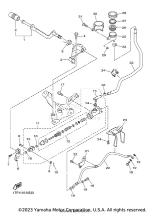 Rear Master Cylinder Schematic