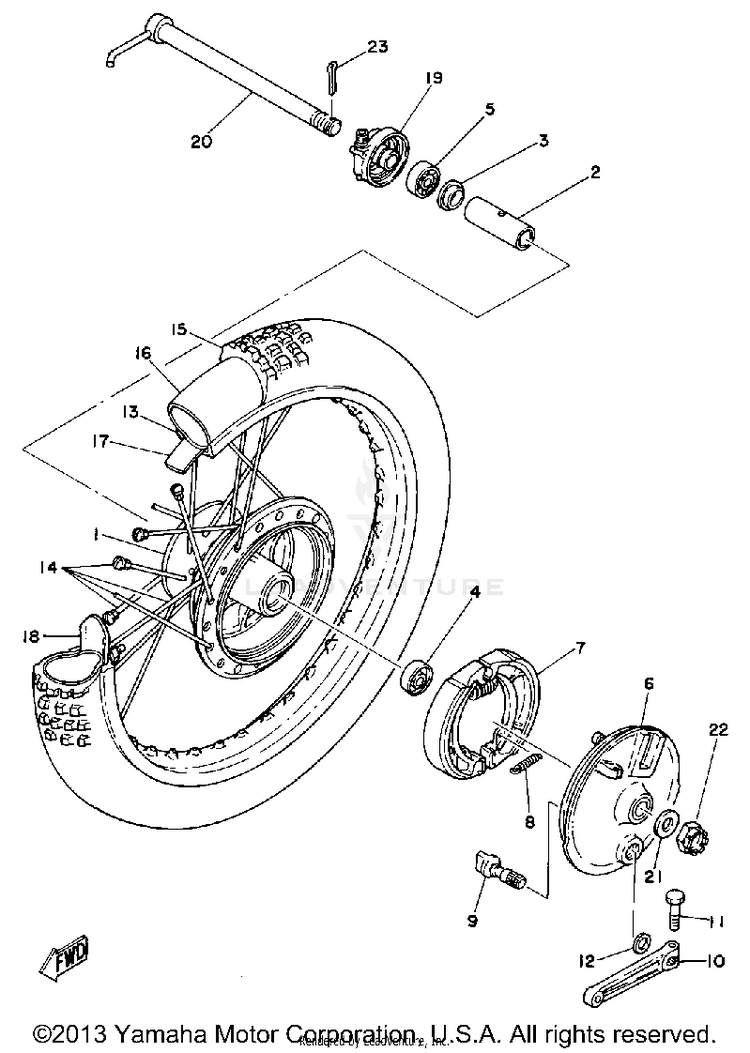 Front Wheel Schematic