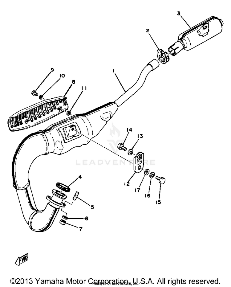 Exhaust Yz80e F Schematic
