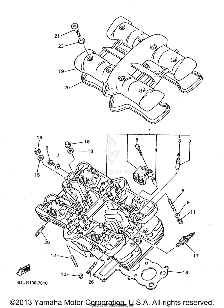 Cylinder Head Schematic