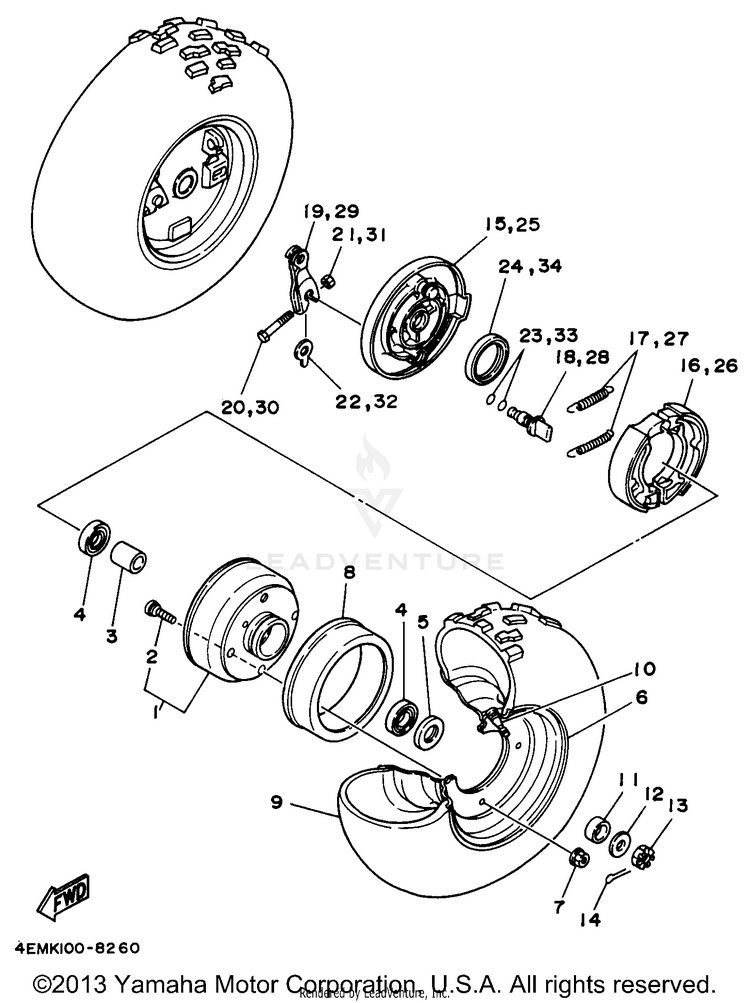 Front Wheel Schematic