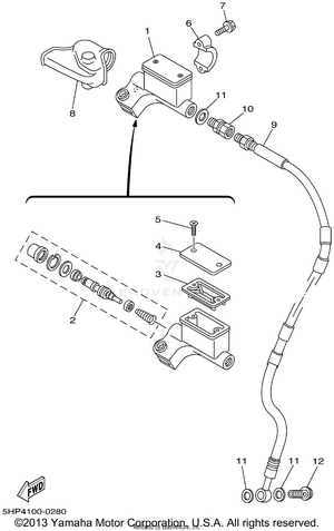 Front Master Cylinder Schematic