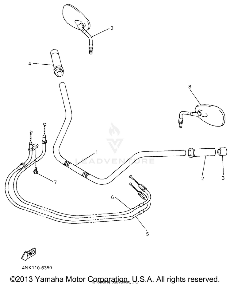 Steering Handle Cable Schematic