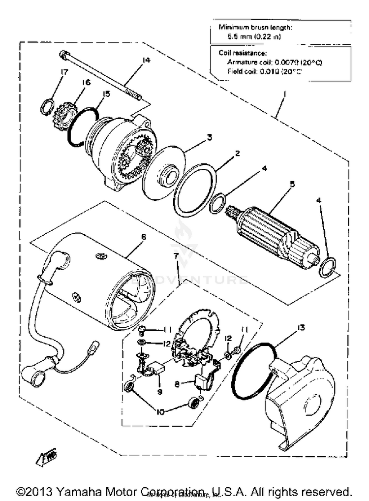 Starting Motor Schematic