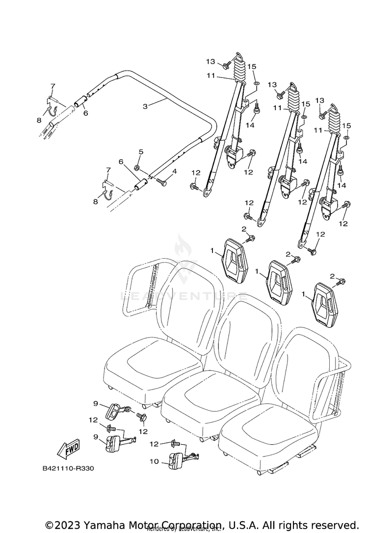 Seat 2 VIKING EPS RANCH EDI - YXM70VPRJC - 2018 Schematic