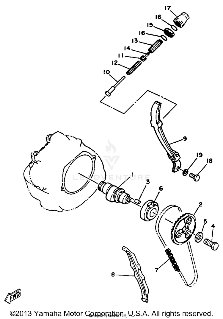 Camshaft Chain Schematic