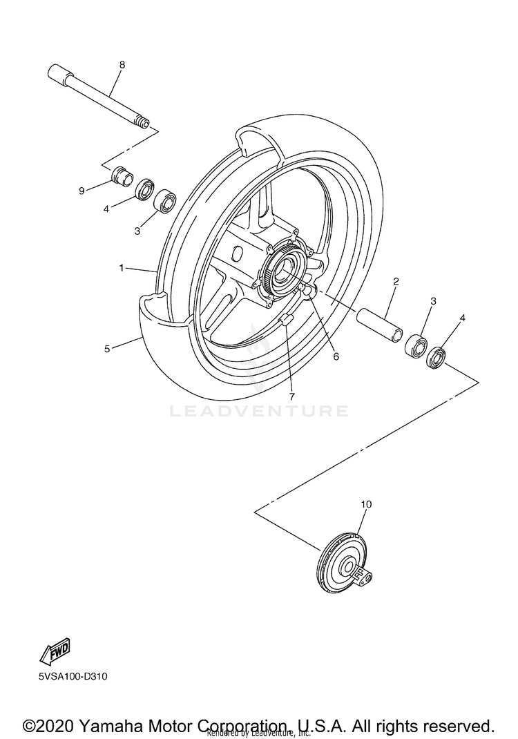 Front Wheel Schematic