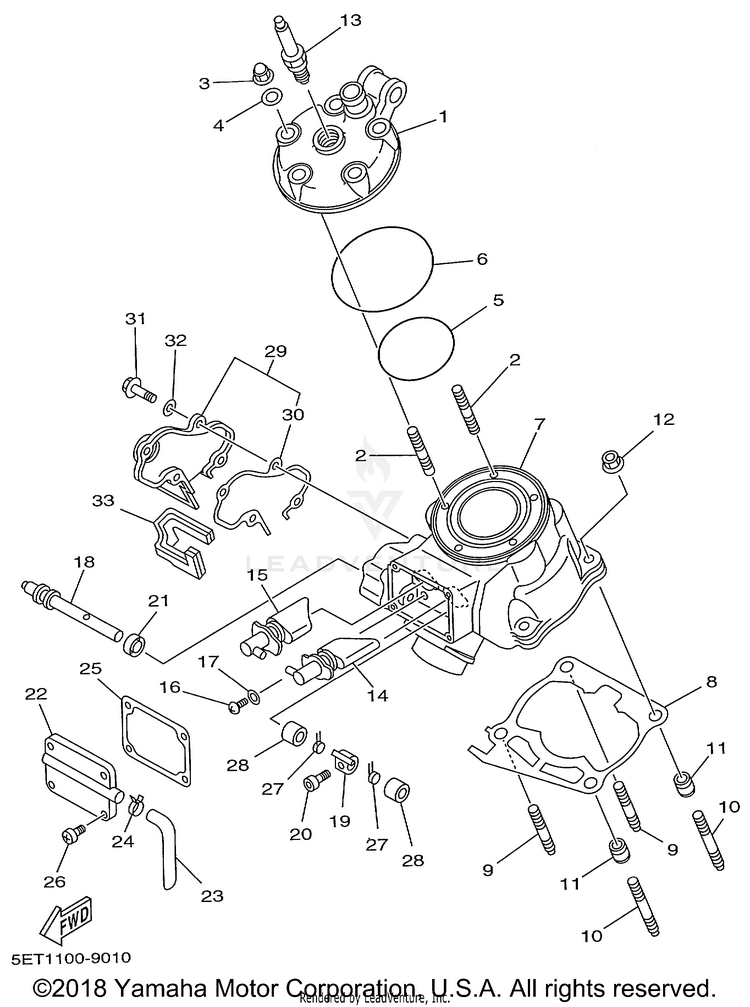 Cylinder Head Schematic