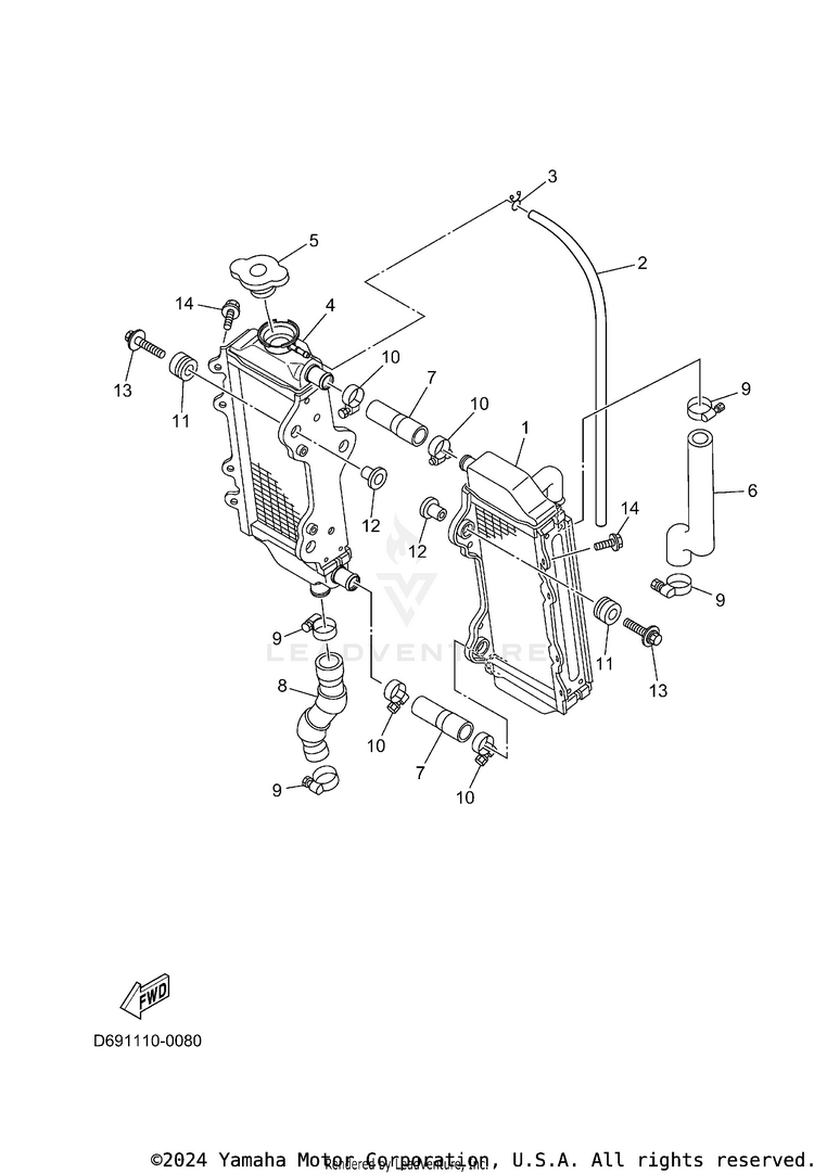 Radiator & Hose Schematic