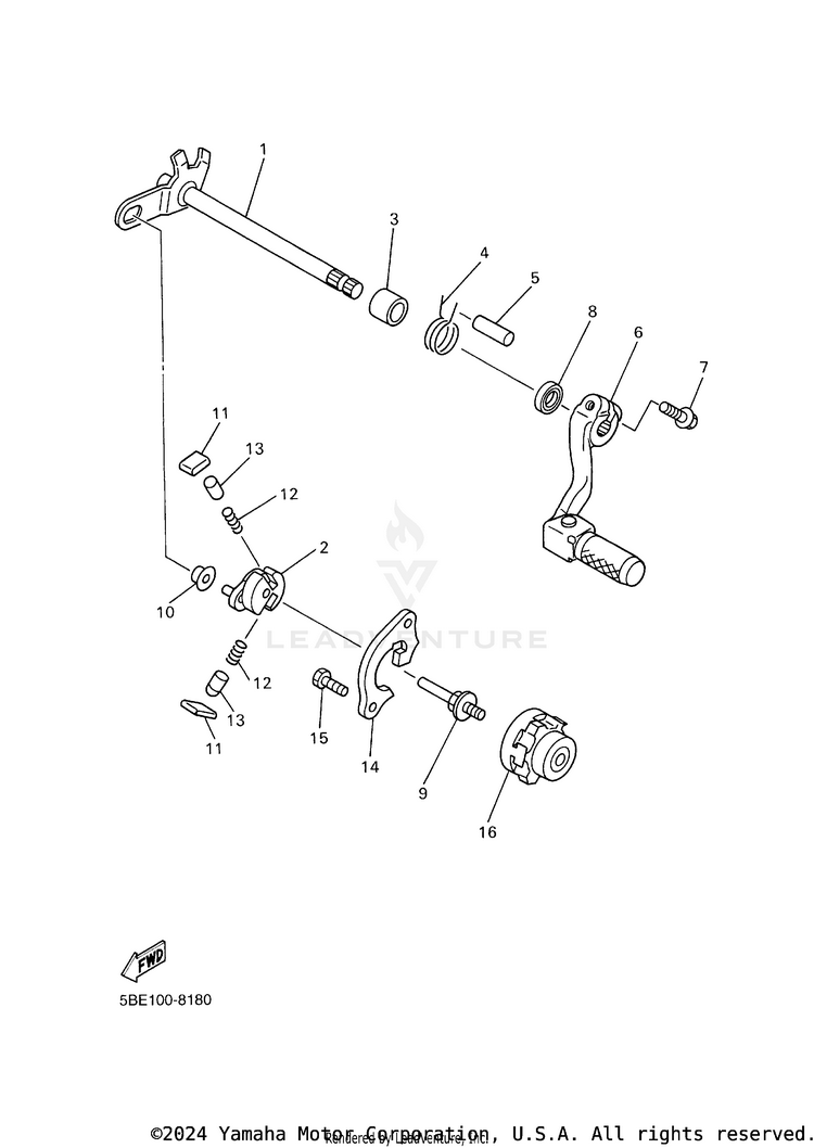 Shift Shaft Schematic