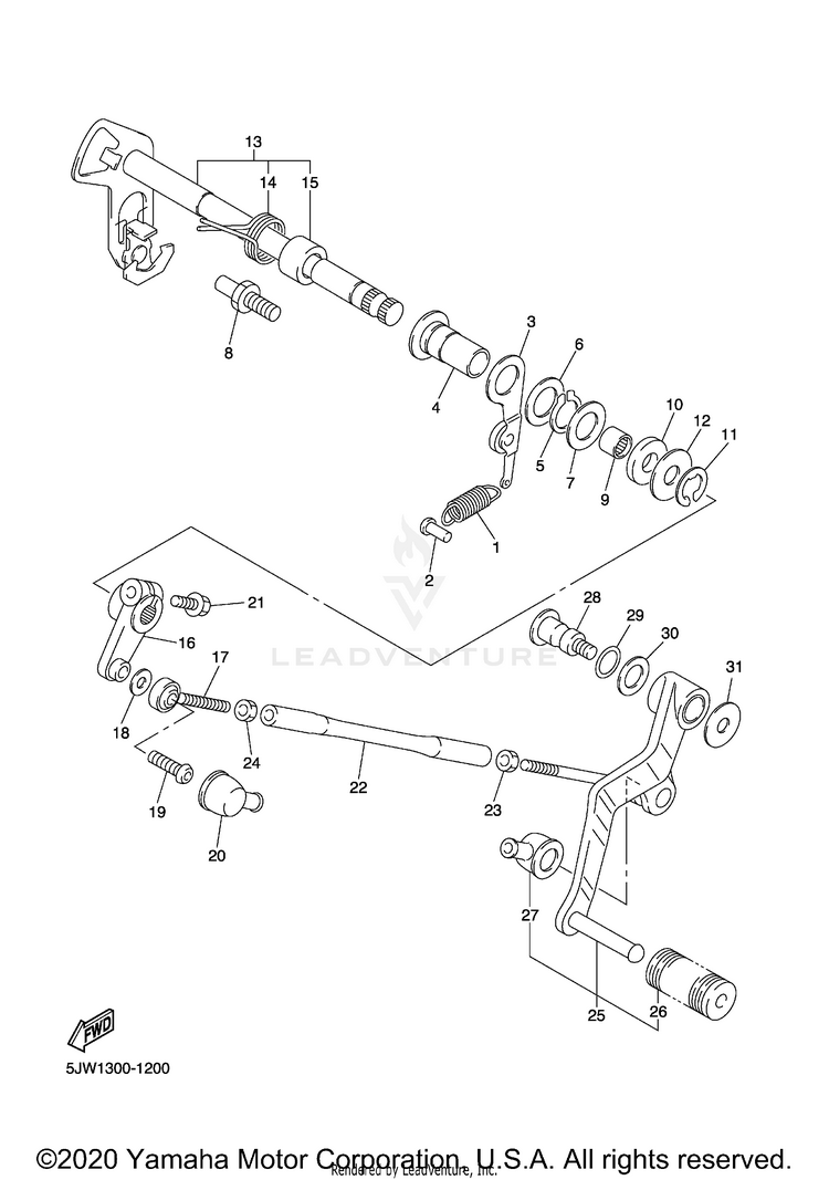 Shift Shaft Schematic