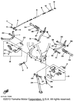 Stand Footrest Schematic