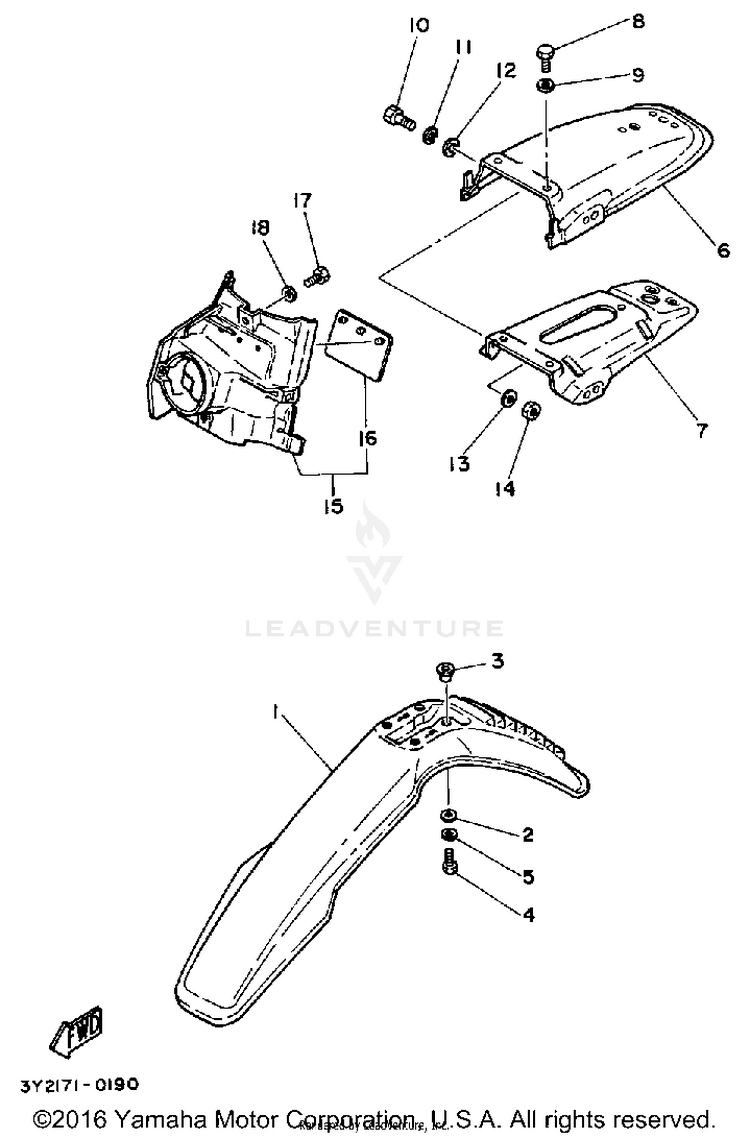 Fenders XT250 - XT250H_198 - 1981 Schematic